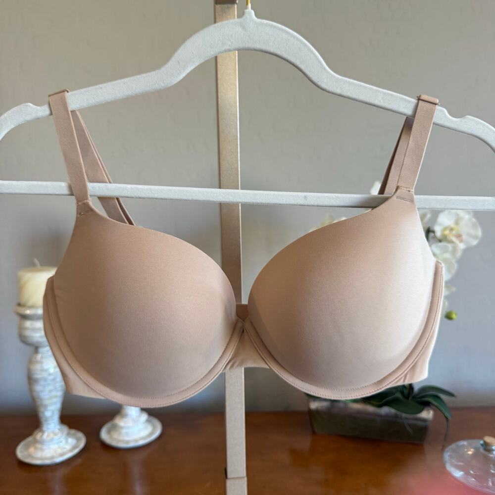 SKIMS Fits Everybody Push-Up Demi Bra Clay 36D Seamless NWOT - Picture 2 of 4